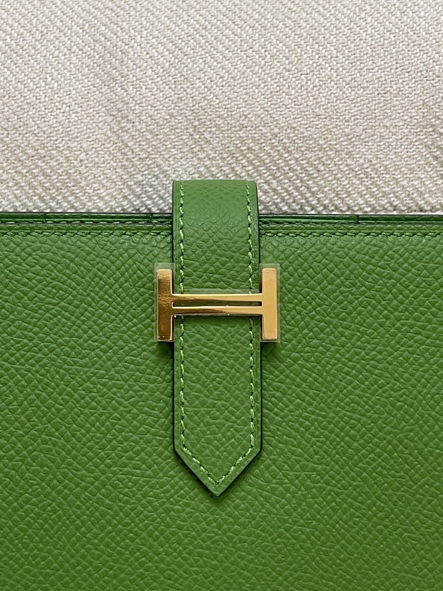 Hermes Bearn Long Wallet Vert Yucca Epsom - Image 2