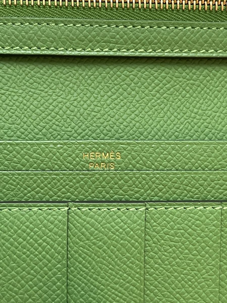 Hermes Bearn Long Wallet Vert Yucca Epsom - Image 15