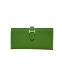 Hermes Bearn Long Wallet Vert Yucca Epsom