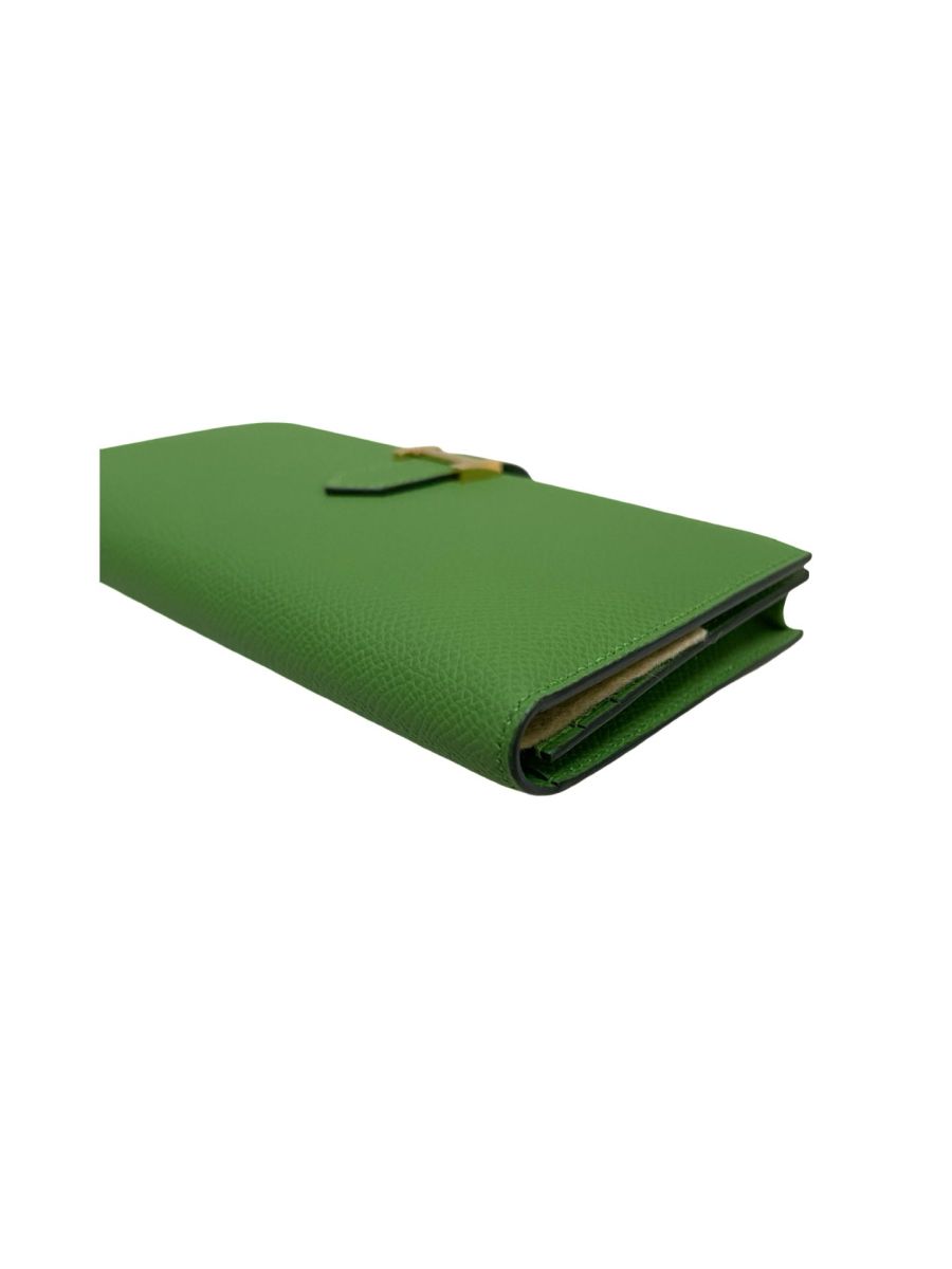 Hermes Bearn Long Wallet Vert Yucca Epsom - Image 9