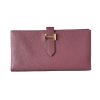 Hermes Bearn Long Wallet Bois De Rose Chevre