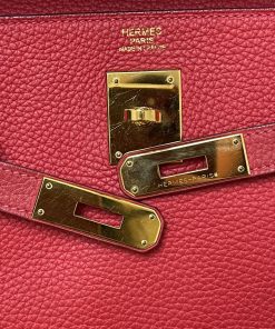 Alternative view of Hermes Kelly 32 Rouge Vif Clemence
