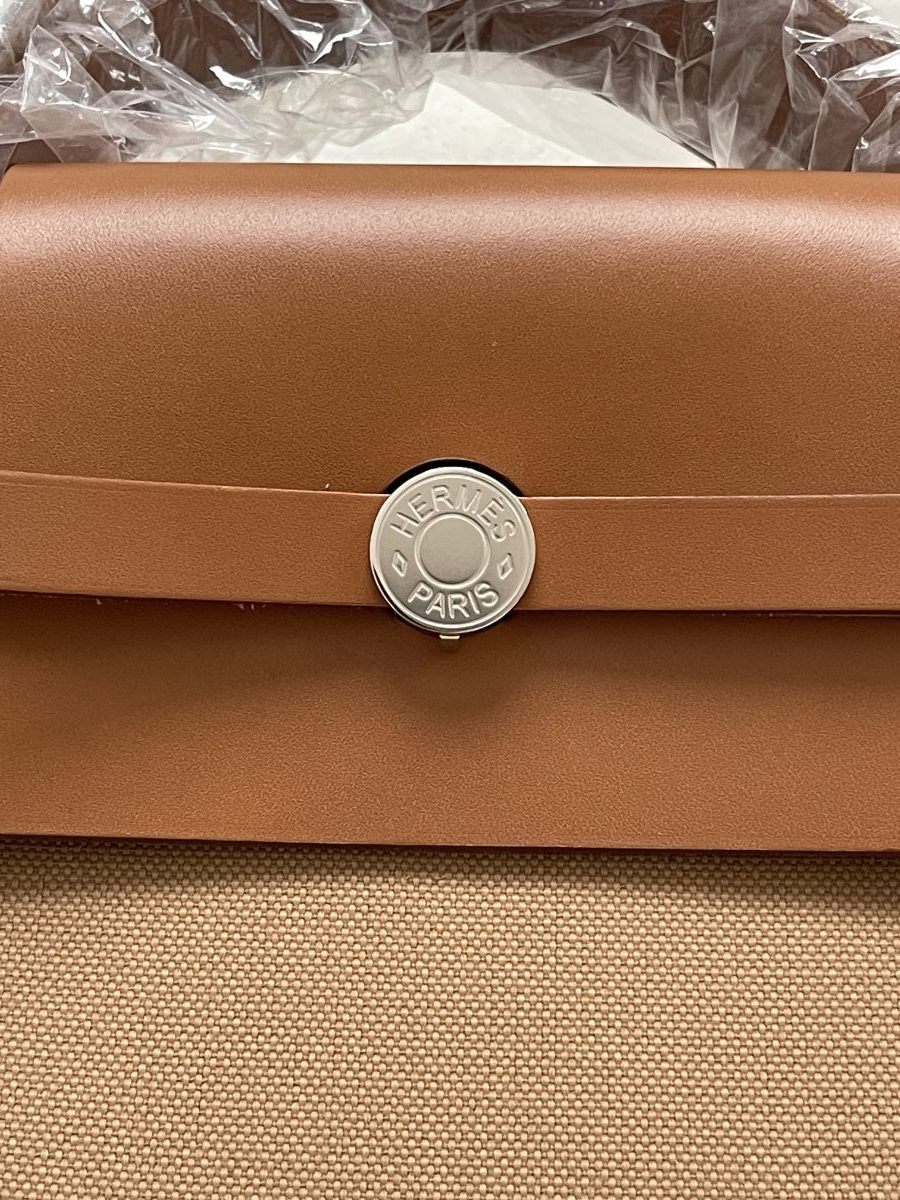 Hermes Herbag Zip Cabine Bag Chai Fauve - Image 2