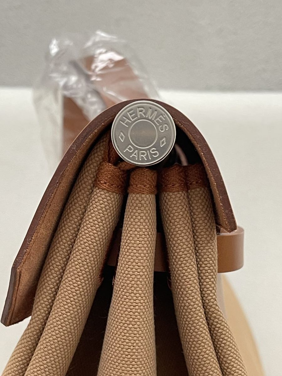 Hermes Herbag Zip Cabine Bag Chai Fauve - Image 3