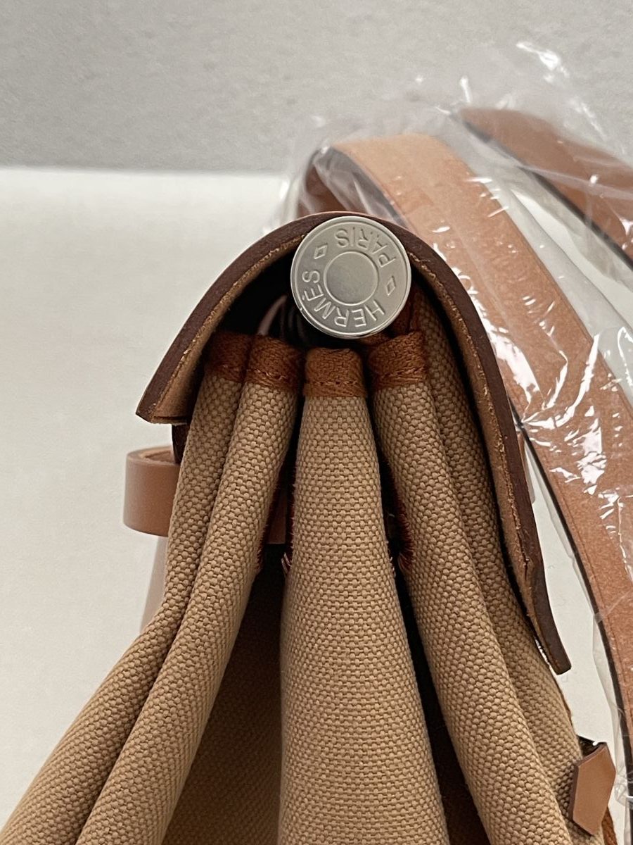 Hermes Herbag Zip Cabine Bag Chai Fauve - Image 4