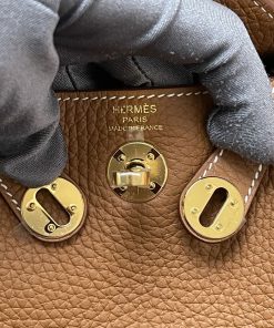 Alternative view of Hermes Mini Lindy Gold Clemence
