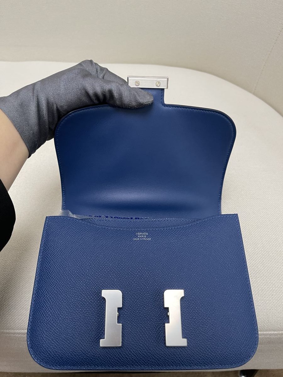 Hermes Constance 18 Blue Tie Epsom - Image 13