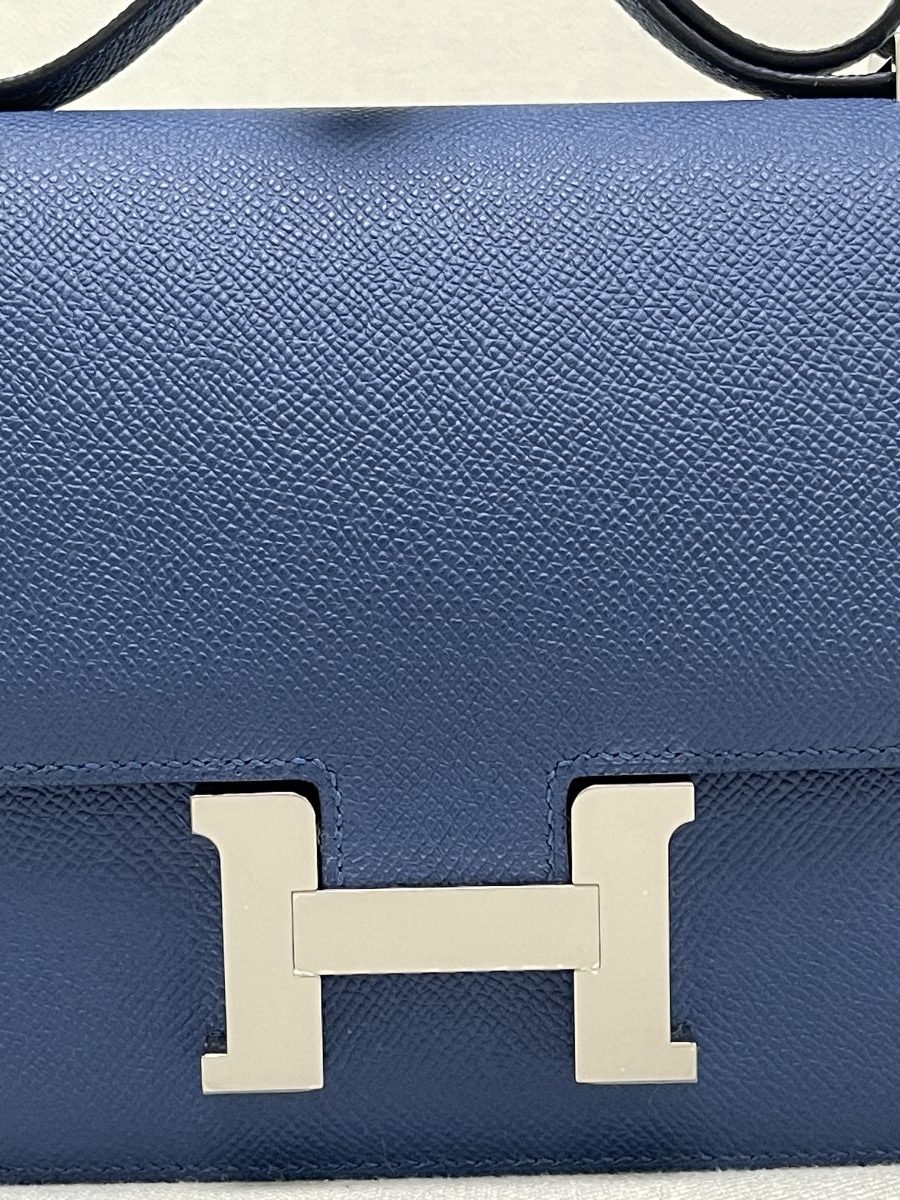 Hermes Constance 18 Blue Tie Epsom - Image 2