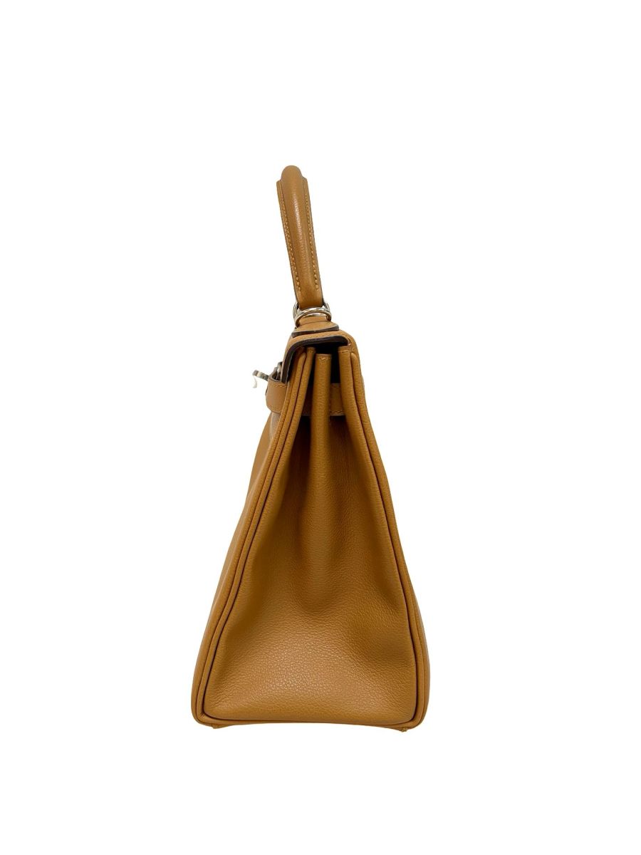 Hermes Kelly 28 Caramel (interior Rose D'ete) Evercolor - Image 7