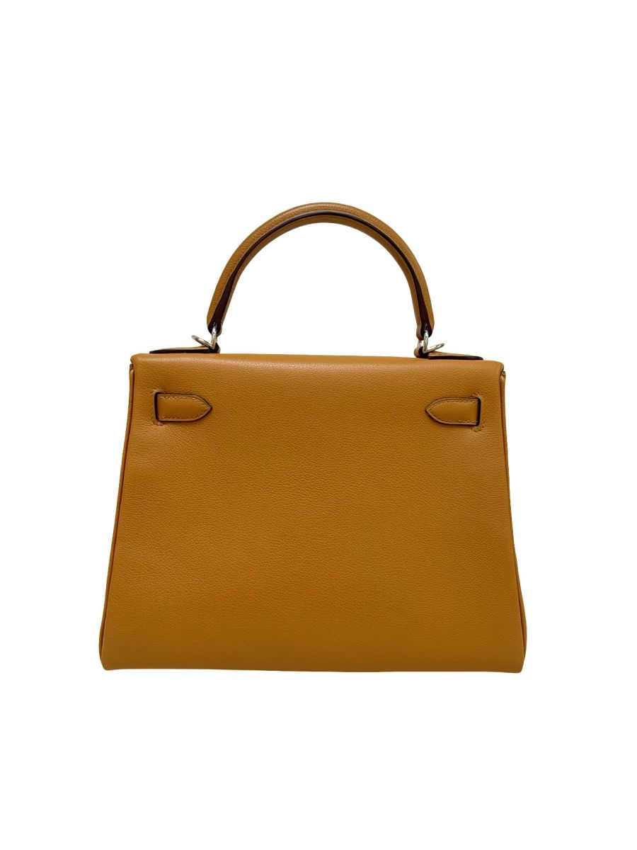 Hermes Kelly 28 Caramel (interior Rose D'ete) Evercolor - Image 5