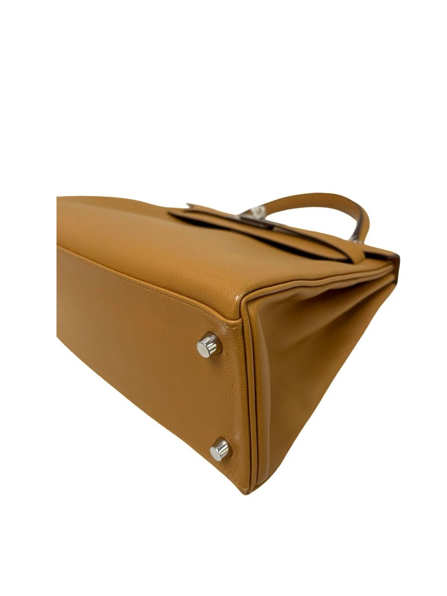 Hermes Kelly 28 Caramel (interior Rose D'ete) Evercolor - Image 14