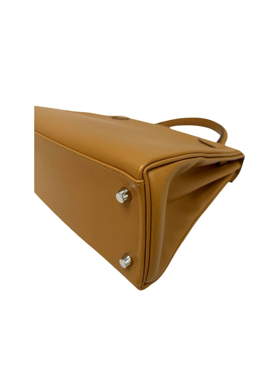 Hermes Kelly 28 Caramel (interior Rose D'ete) Evercolor - Image 13