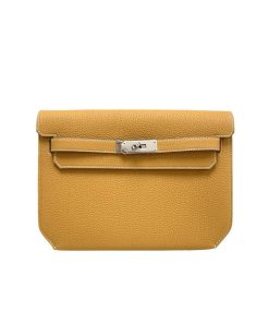 Hermes Kelly Depeches 25 Pouch Natural Sable Togo