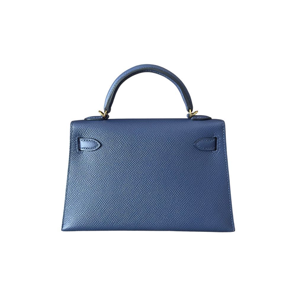 Hermes Kelly 20 Blue Brighton Epsom - Image 3