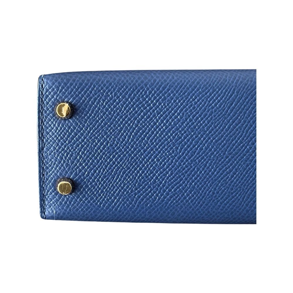 Hermes Kelly 20 Blue Brighton Epsom - Image 7