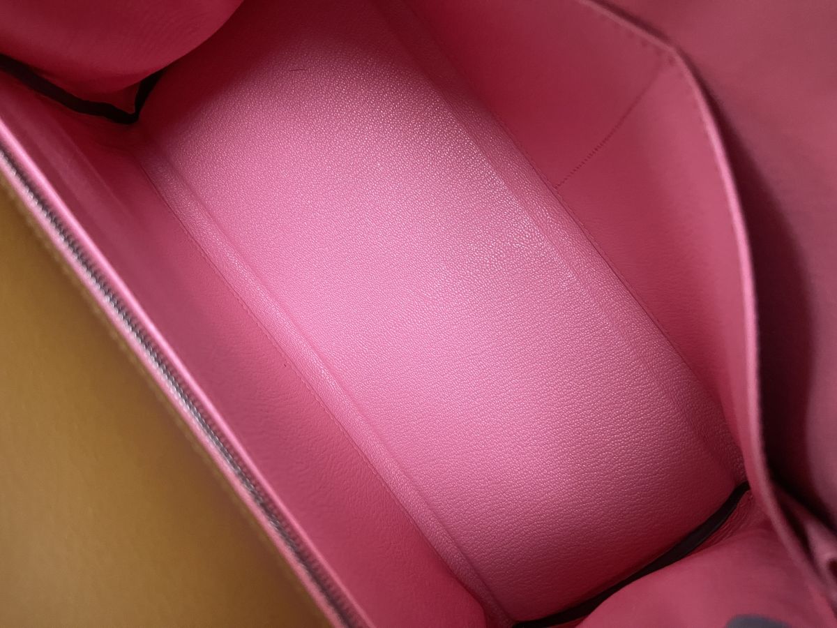 Hermes Kelly 28 Caramel (interior Rose D'ete) Evercolor - Image 15