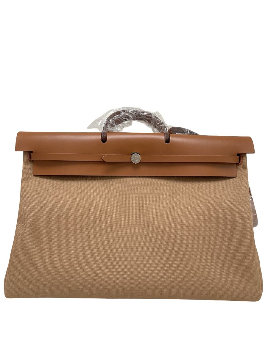 Hermes Herbag Zip Cabine Bag Chai Fauve