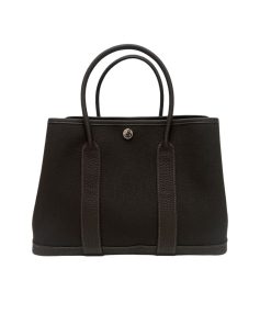 Hermes Garden Party 30 Dark Bronze & Ebene / Toile & Negonda