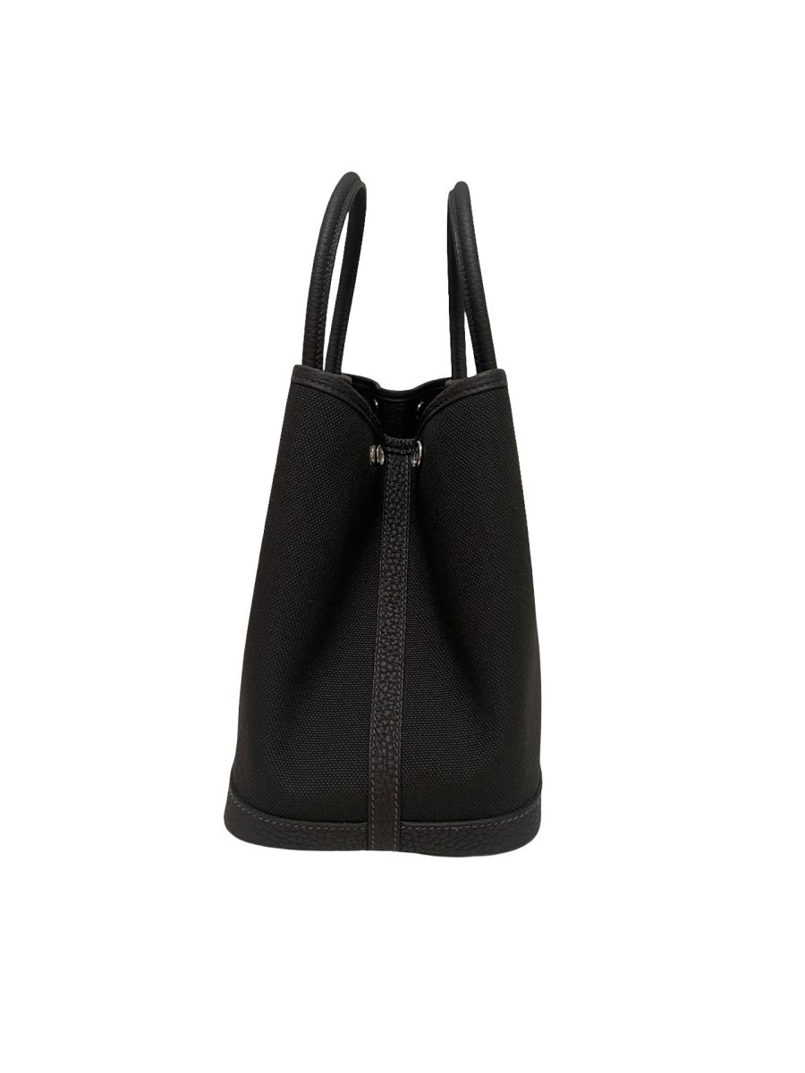 Hermes Garden Party 30 Dark Bronze & Ebene / Toile & Negonda - Image 4