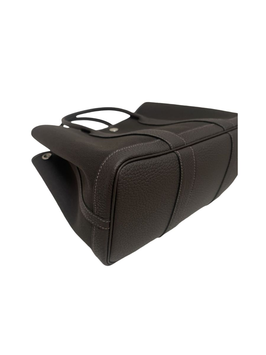 Hermes Garden Party 30 Dark Bronze & Ebene / Toile & Negonda - Image 10