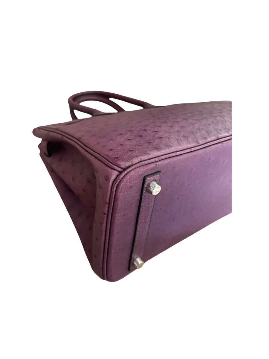 Hermes Birkin 30 Violine Ostrich - Image 9