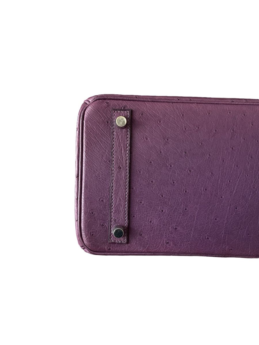 Hermes Birkin 30 Violine Ostrich - Image 6