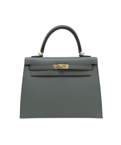 Hermes Kelly 25 Vert Amand Epsom Sellier