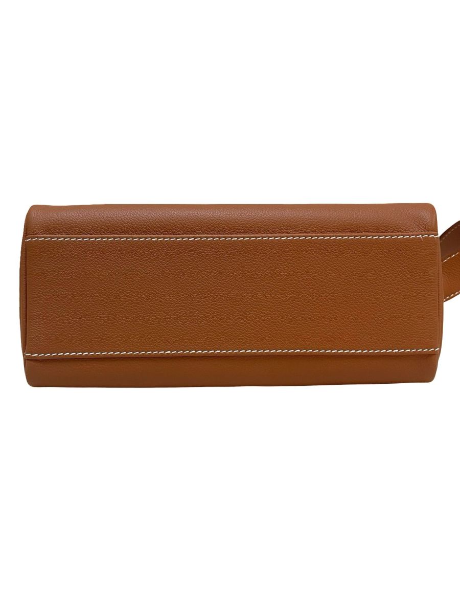 Hermes Kelly Messenger Gold Evercolor - Image 8