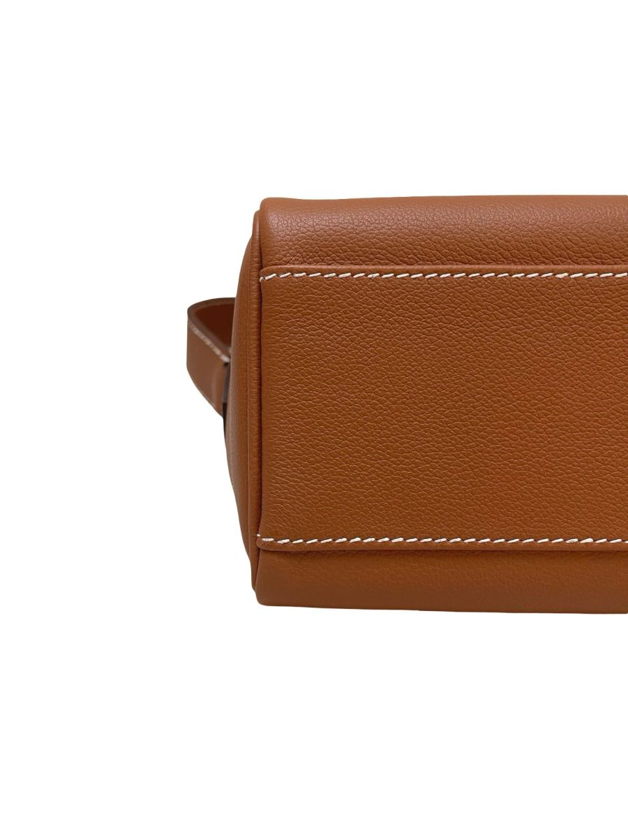 Hermes Kelly Messenger Gold Evercolor - Image 9