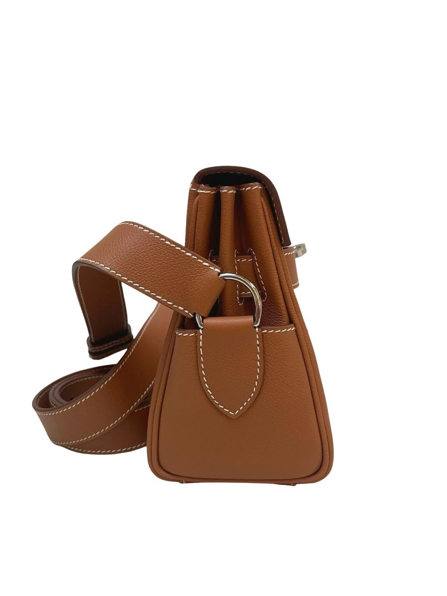 Hermes Kelly Messenger Gold Evercolor - Image 7