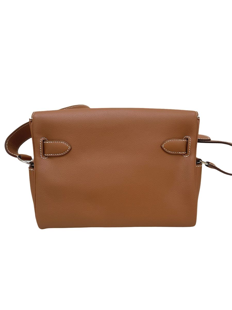 Hermes Kelly Messenger Gold Evercolor - Image 5