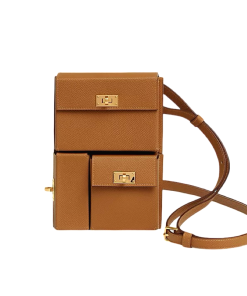 Hermes Kelly Multipocket To Go Pouch Gold Epsom