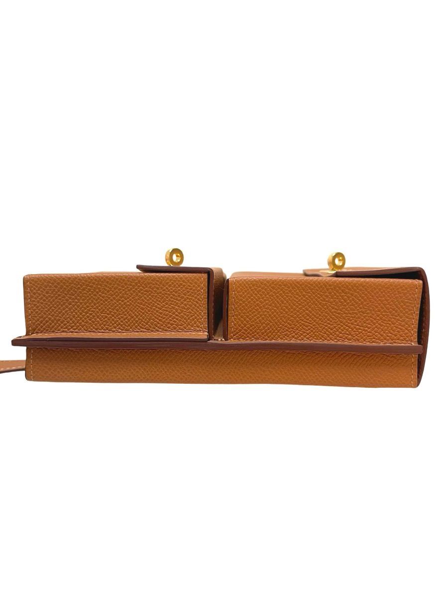 Hermes Kelly Multipocket To Go Pouch Gold Epsom - Image 14