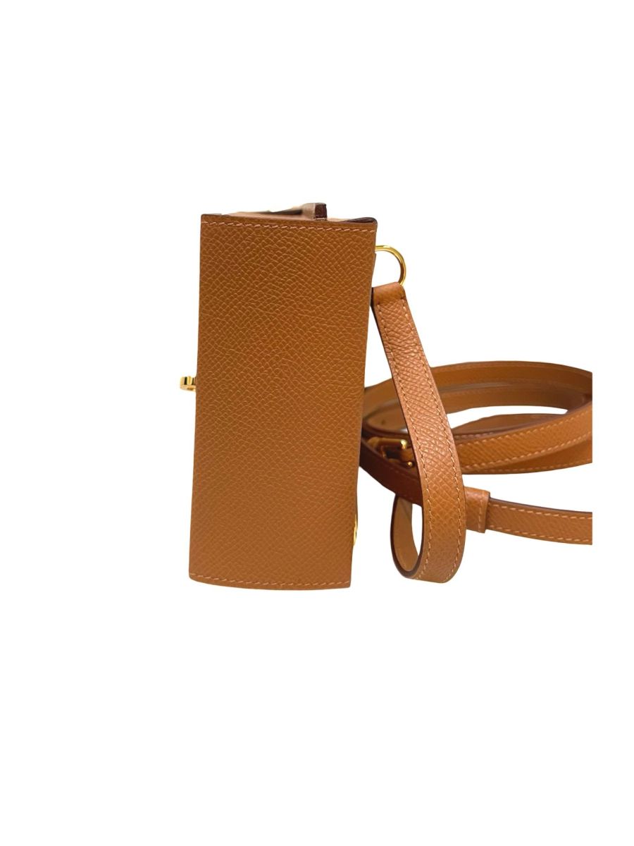 Hermes Kelly Multipocket To Go Pouch Gold Epsom - Image 12