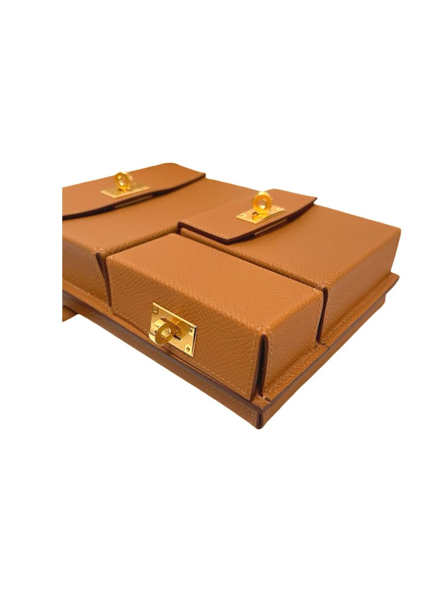 Hermes Kelly Multipocket To Go Pouch Gold Epsom - Image 21