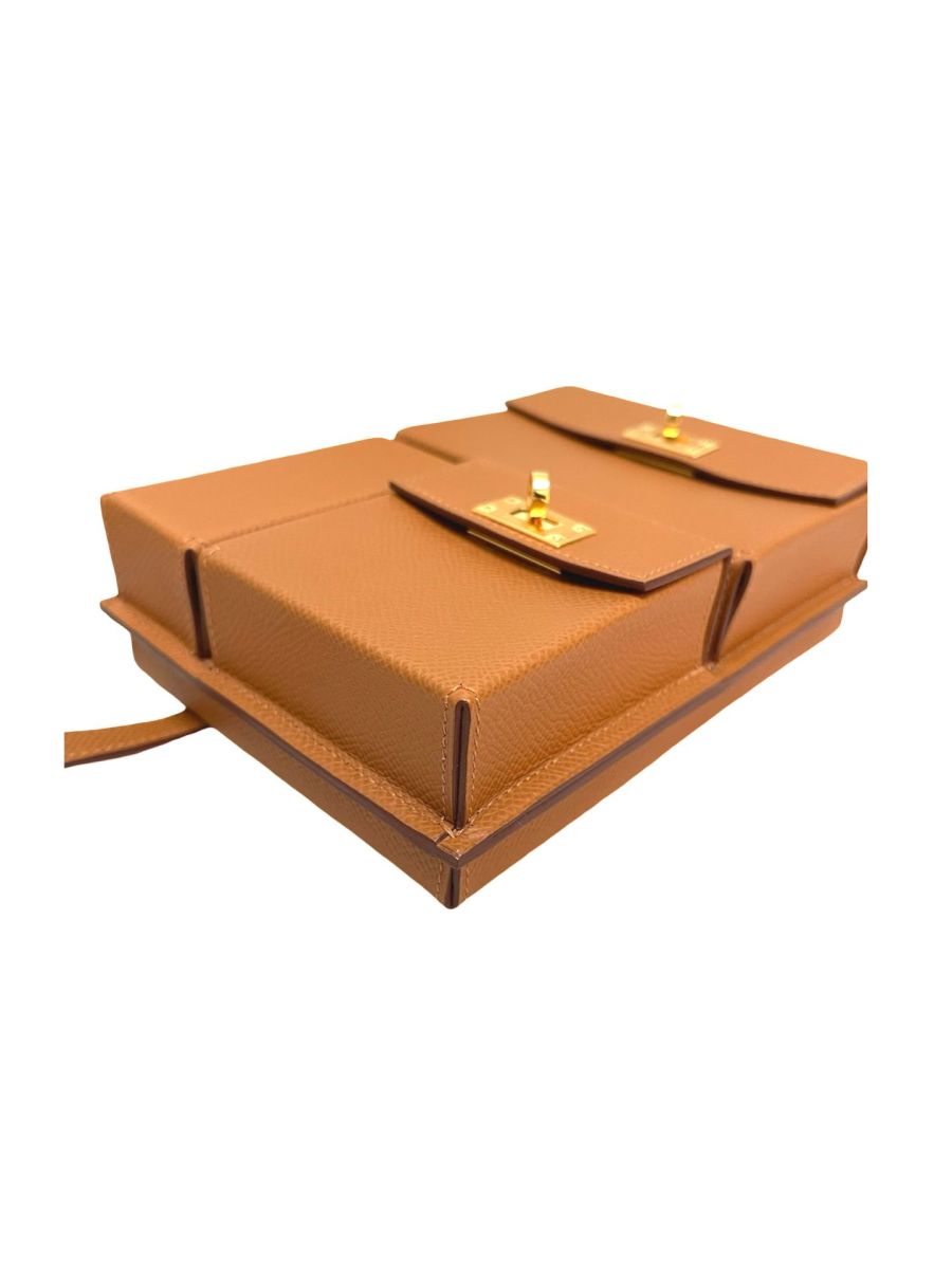 Hermes Kelly Multipocket To Go Pouch Gold Epsom - Image 19