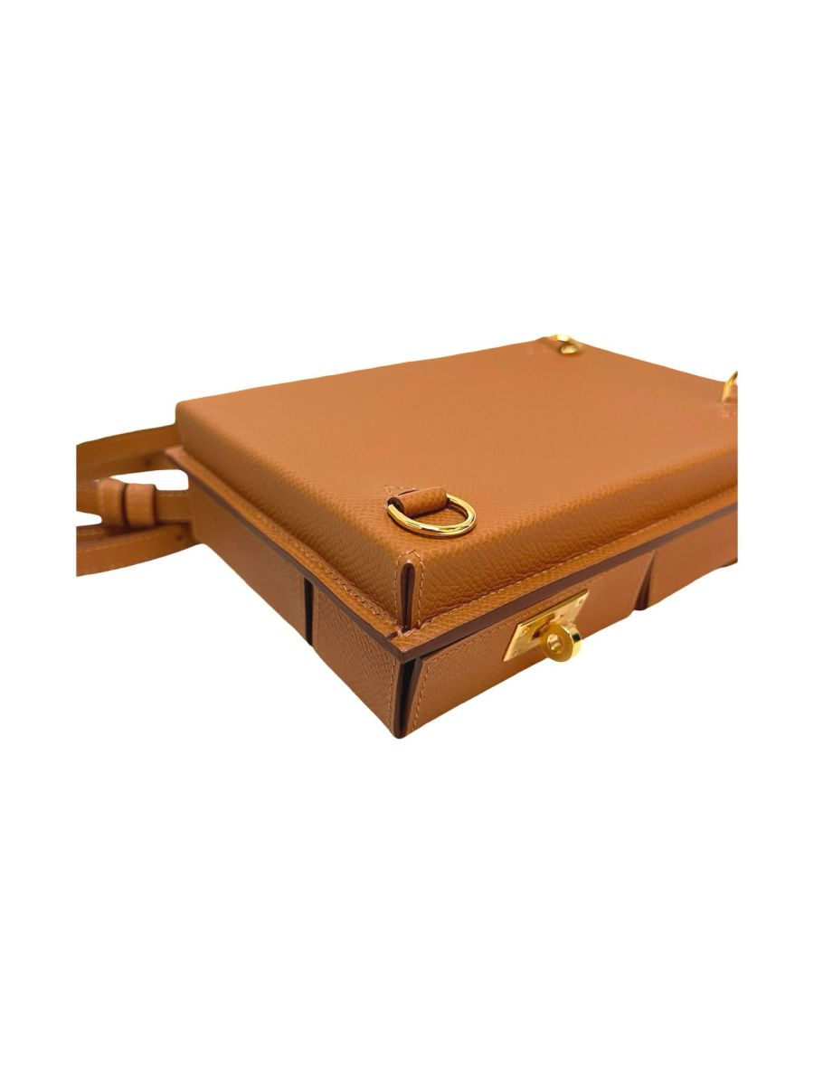 Hermes Kelly Multipocket To Go Pouch Gold Epsom - Image 16