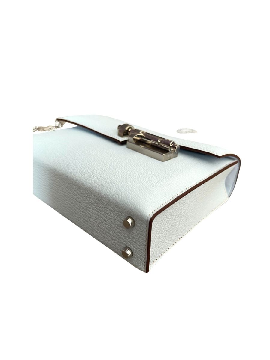 Hermes Mini Verrou Blue Brume Chevre - Image 9