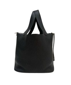 Alternative view of Hermes Picotin 22 Black Clemence