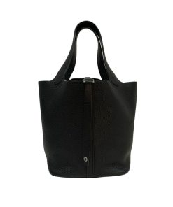 Hermes Picotin 22 Black Clemence