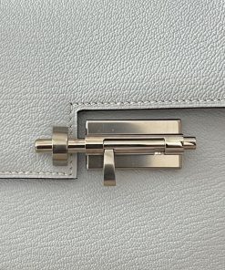 Alternative view of Hermes Mini Verrou Blue Brume Chevre