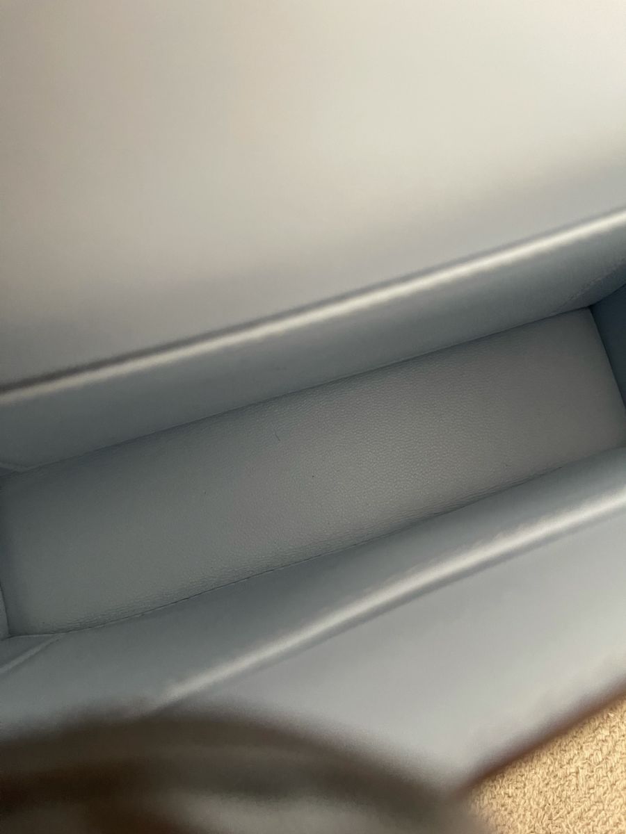 Hermes Mini Verrou Blue Brume Chevre - Image 13