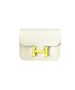 Hermes Constance Slim Nata Epsom (Jaune Citron Buckle)