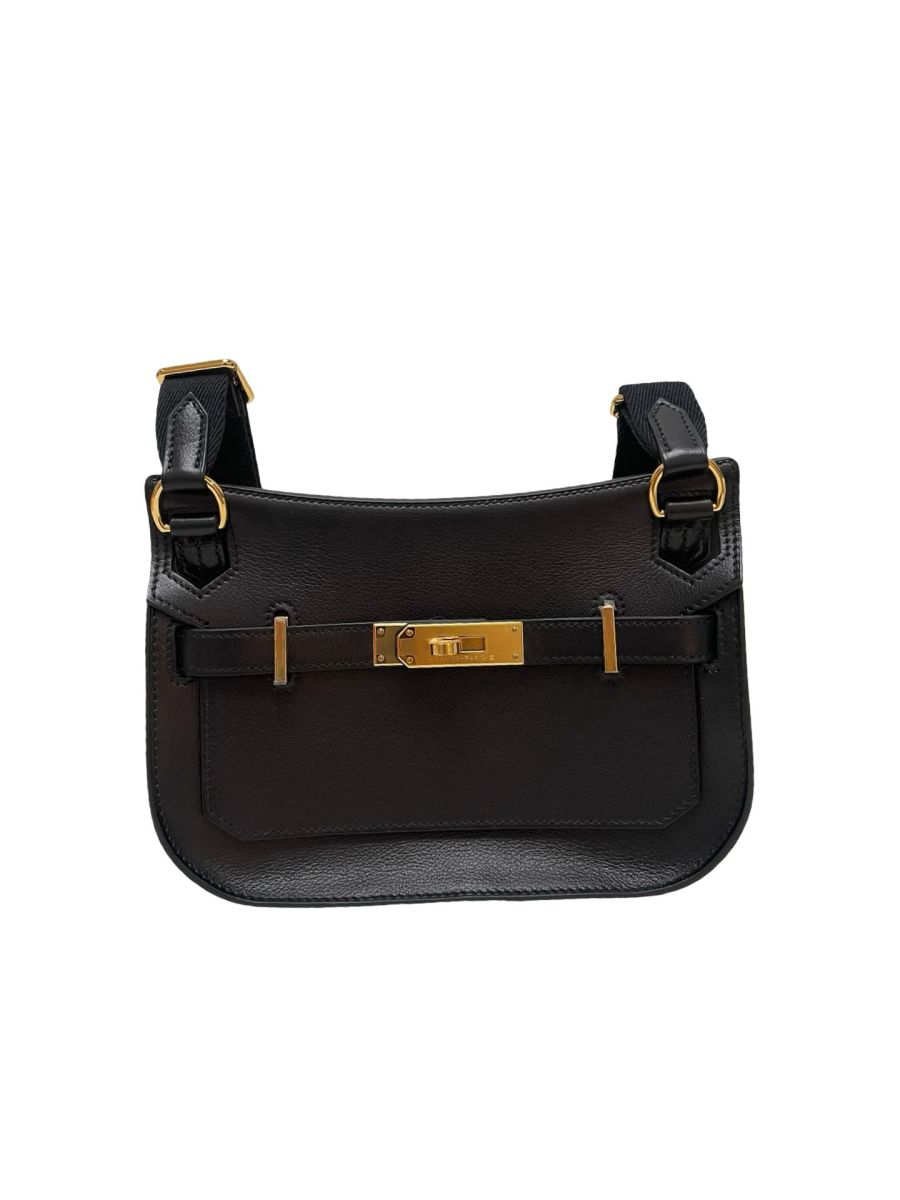 Hermes Mini Jypsiere Black Evergrain
