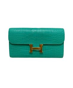 Hermes Constance To Go Vert Jade Alligator