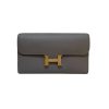 Hermes Constance Long Wallet Gris Asphalt Epsom