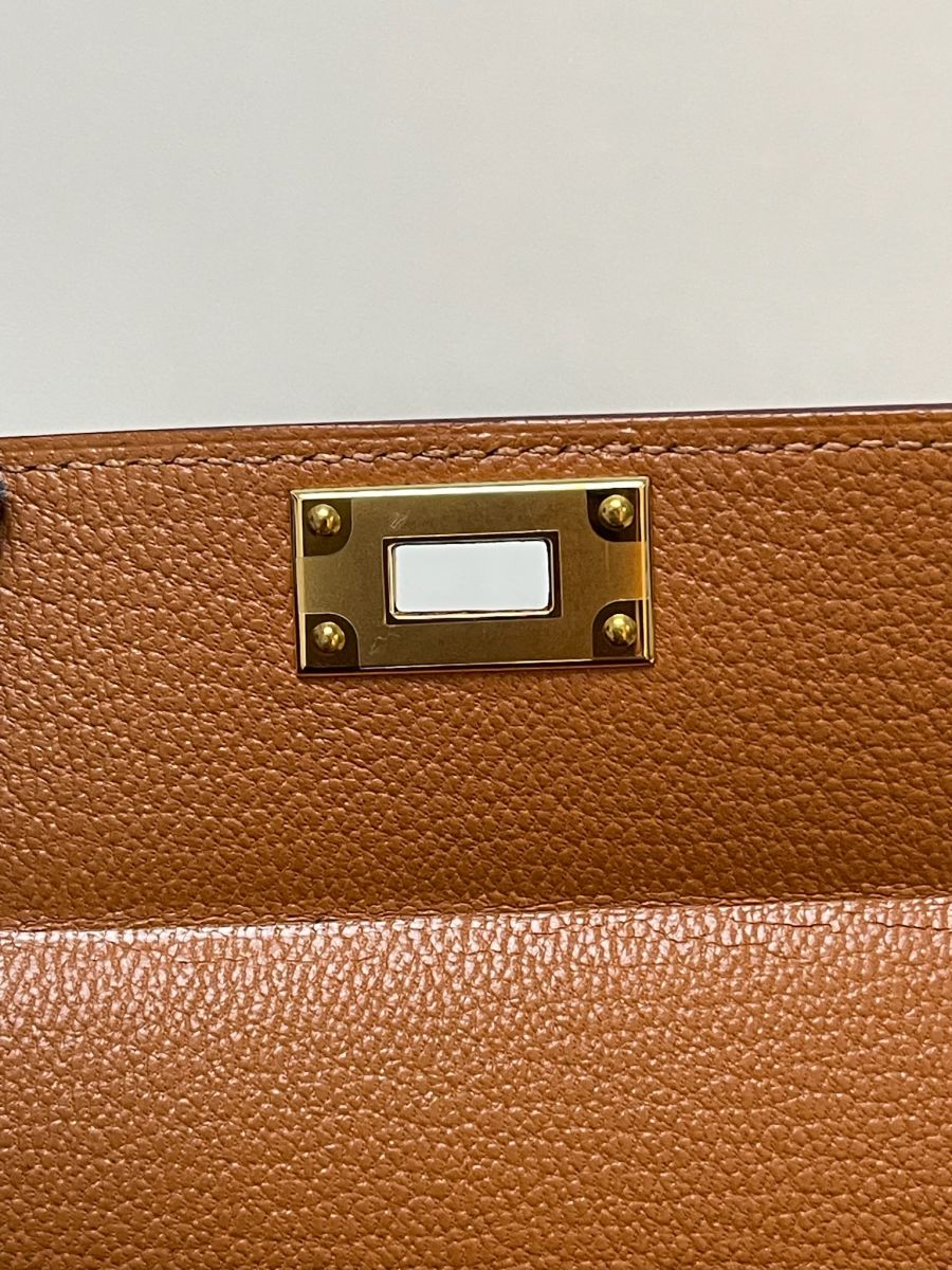 Hermes Kelly Multipocket To Go Pouch Gold Epsom - Image 6