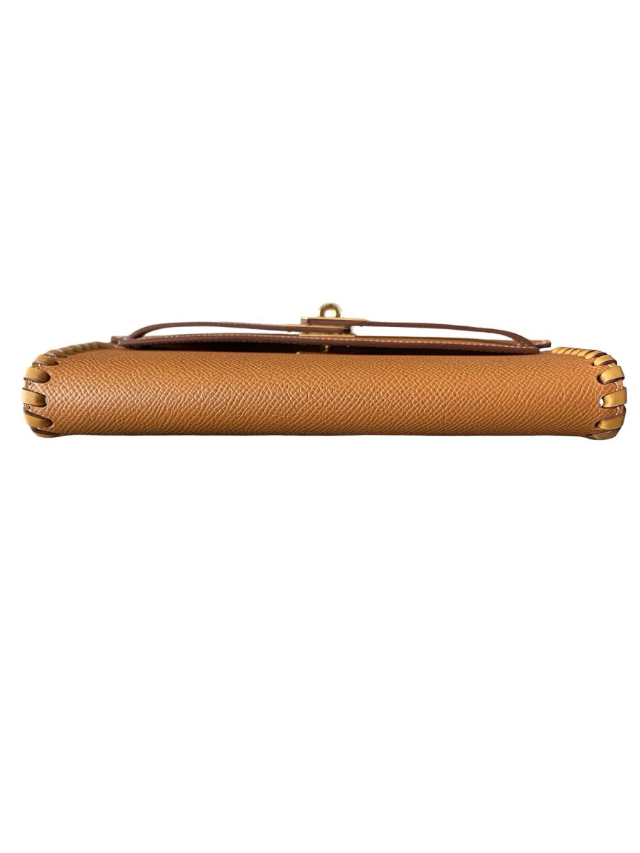 Hermes Kelly To Go Tressage Gold & Sesame / Epsom & Swift - Image 8