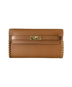 Hermes Kelly To Go Tressage Gold & Sesame / Epsom & Swift