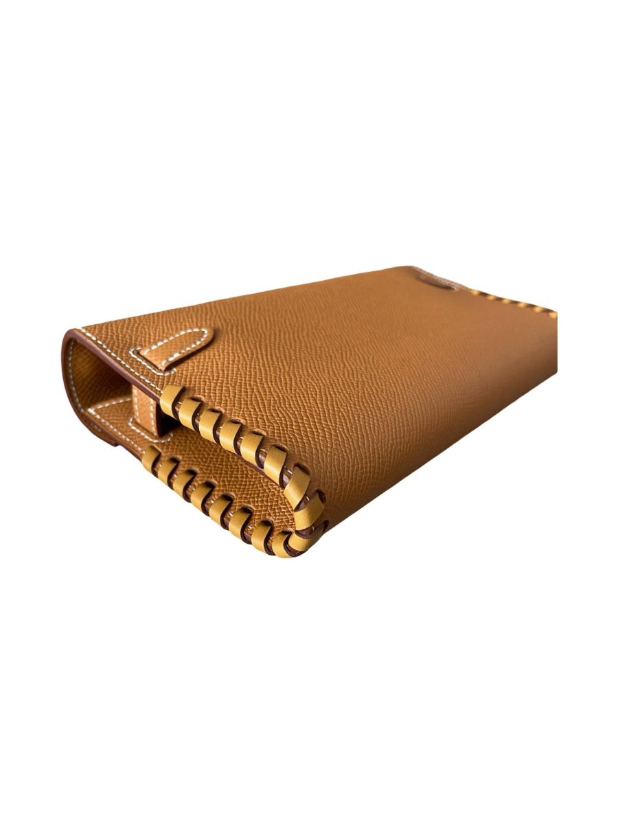 Hermes Kelly To Go Tressage Gold & Sesame / Epsom & Swift - Image 11